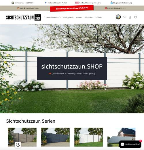 Screenshot sichtschutzzaun.SHOP
